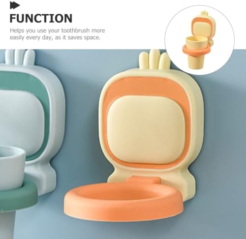 Excearth Toothbrush Holder Wall-Mounted Space-Saving Durable Organizer