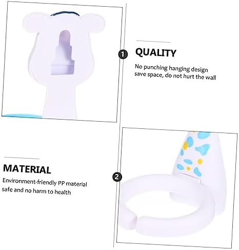 PRETYZOOM 2-Sets Animated Animal Toothbrush Holder for Bathroom