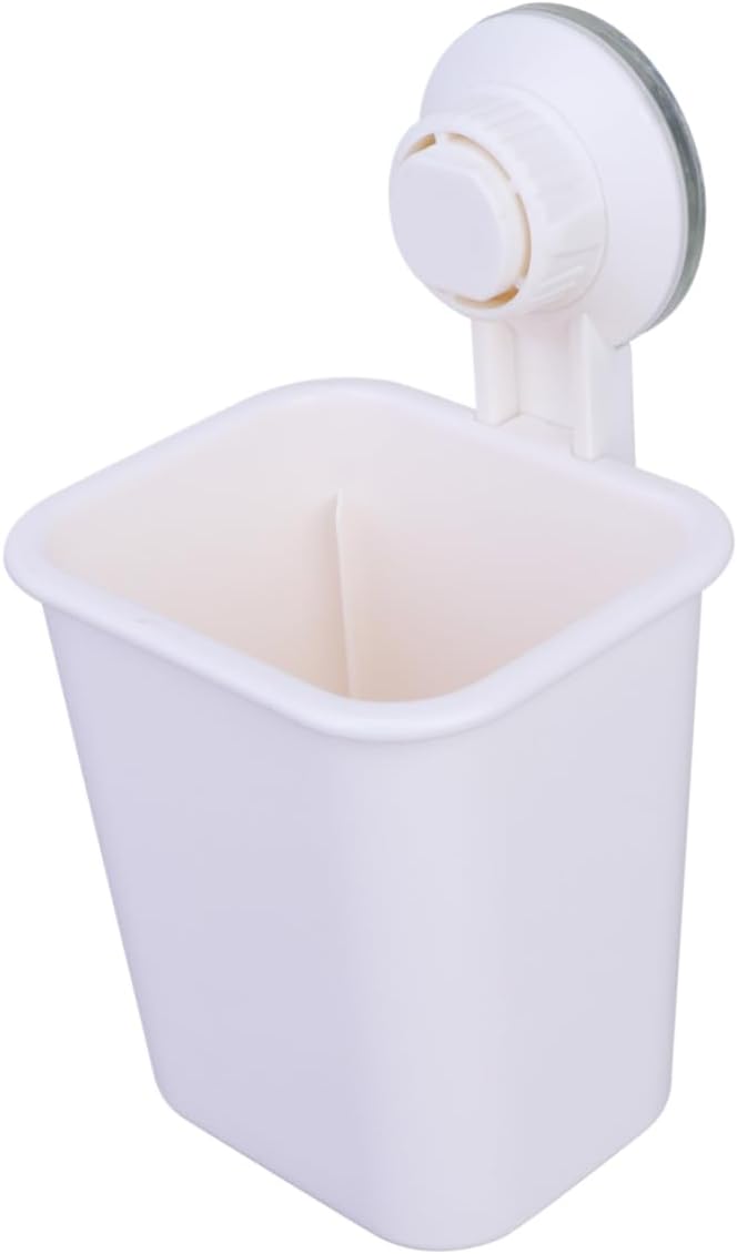 Suction-Cup Wall-Mounted Toothbrush Toothpaste Holder