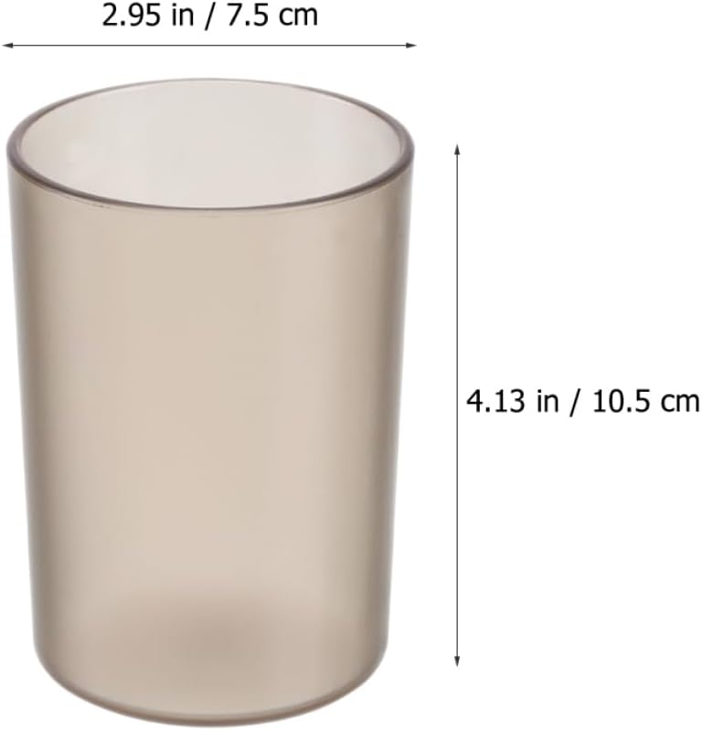 Modular Plastic Toothbrush Mouthwash Holder Grey