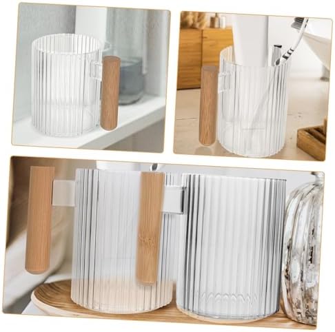 4-Piece Transparent Travel Tumbler Toothbrush Holder