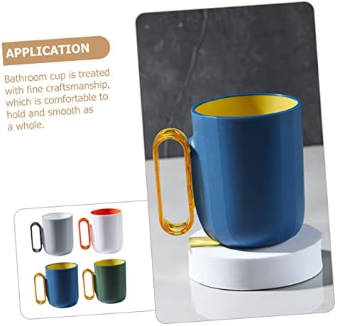 Happyyami 4pcs Chic Bathroom Cups for Home and Travel