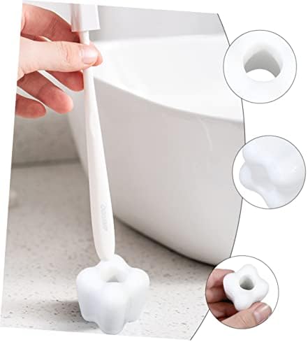 4-Piece Tooth Shaped Toothbrush Holder for Kids White