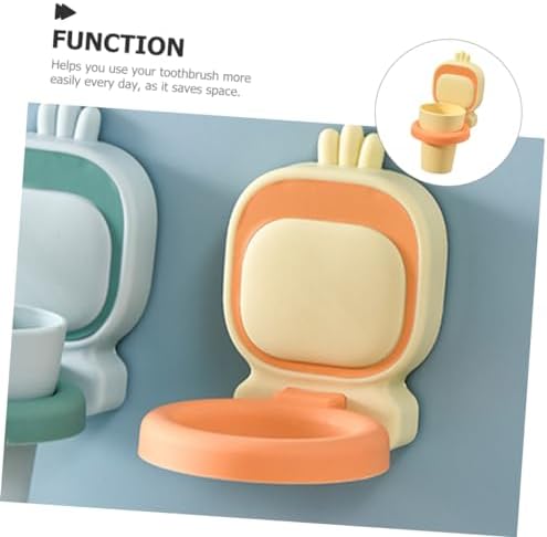Stylish Heavy-Duty Wall-Mounted Toothbrush Holder with Creative Nail Design