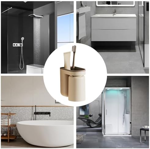 Bathroom Wall Toothbrush Holder with Easy Mounting