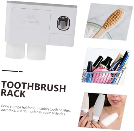 Cabilock Space-Saving Wall-Mounted Toothbrush Holder for Adults