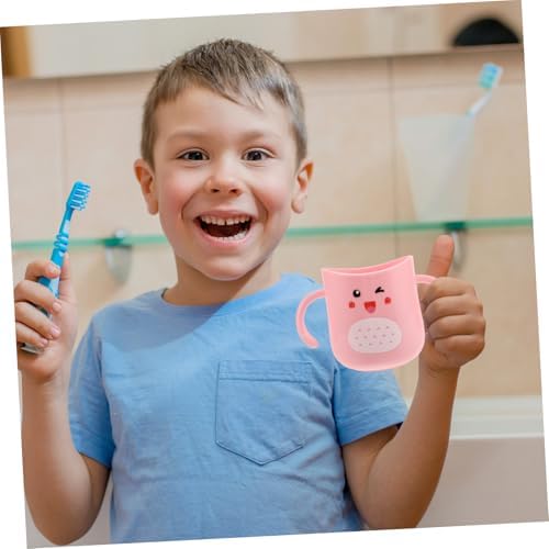 HAPINARY Cartoon Toothbrush Cup for Boys Girls - Easy to Clean Child-Friendly