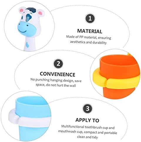 Adorable Cartoon Wall-Mounted Toothbrush Toothpaste Rack