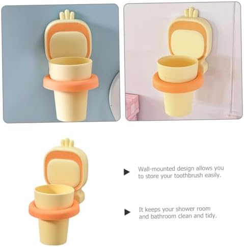 Non-Breakable Wall-Mounted Toothbrush Holder for Boys and Girls
