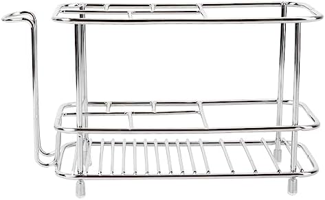 STOBAZA Durable Stainless Steel Toothbrush Wall-Mounted Holder for Bathroom