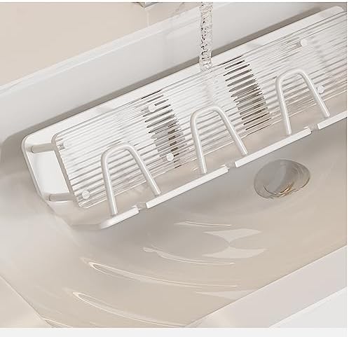 Lovulife Wall-Mounted Acrylic Toothbrush Holder Bathroom Organizer