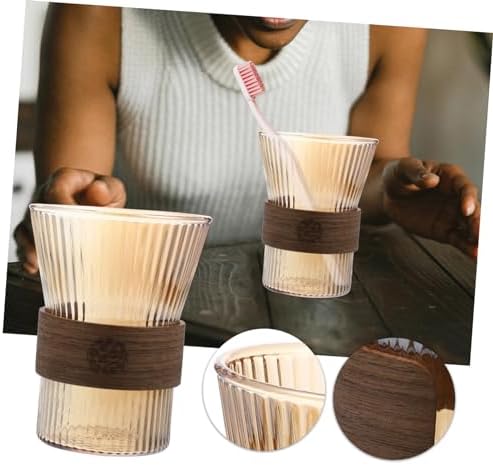 Stylish Glass Toothbrush Cup for Bathroom and More Convenient everyday use