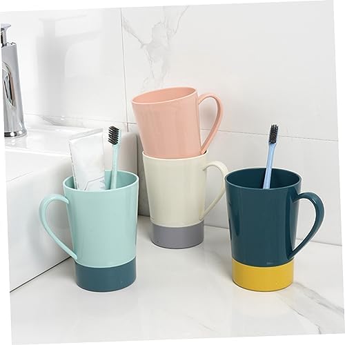Stylish 4-Pack Reusable Toothbrush Holder Cups for Travel Camping