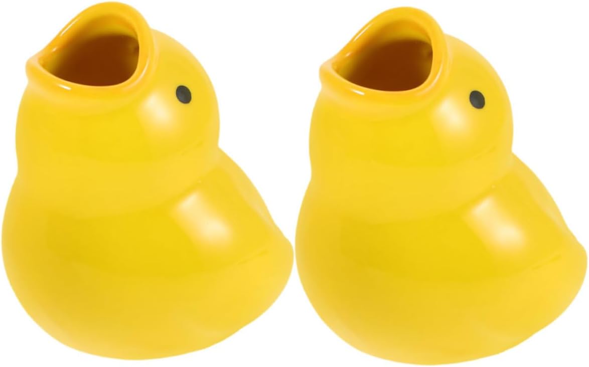 Cute 2-Pack Cartoon Ceramic Toothbrush Holder