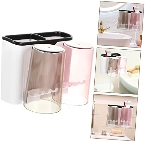 Space-Saving Wall-Mounted Toothbrush Holder Set