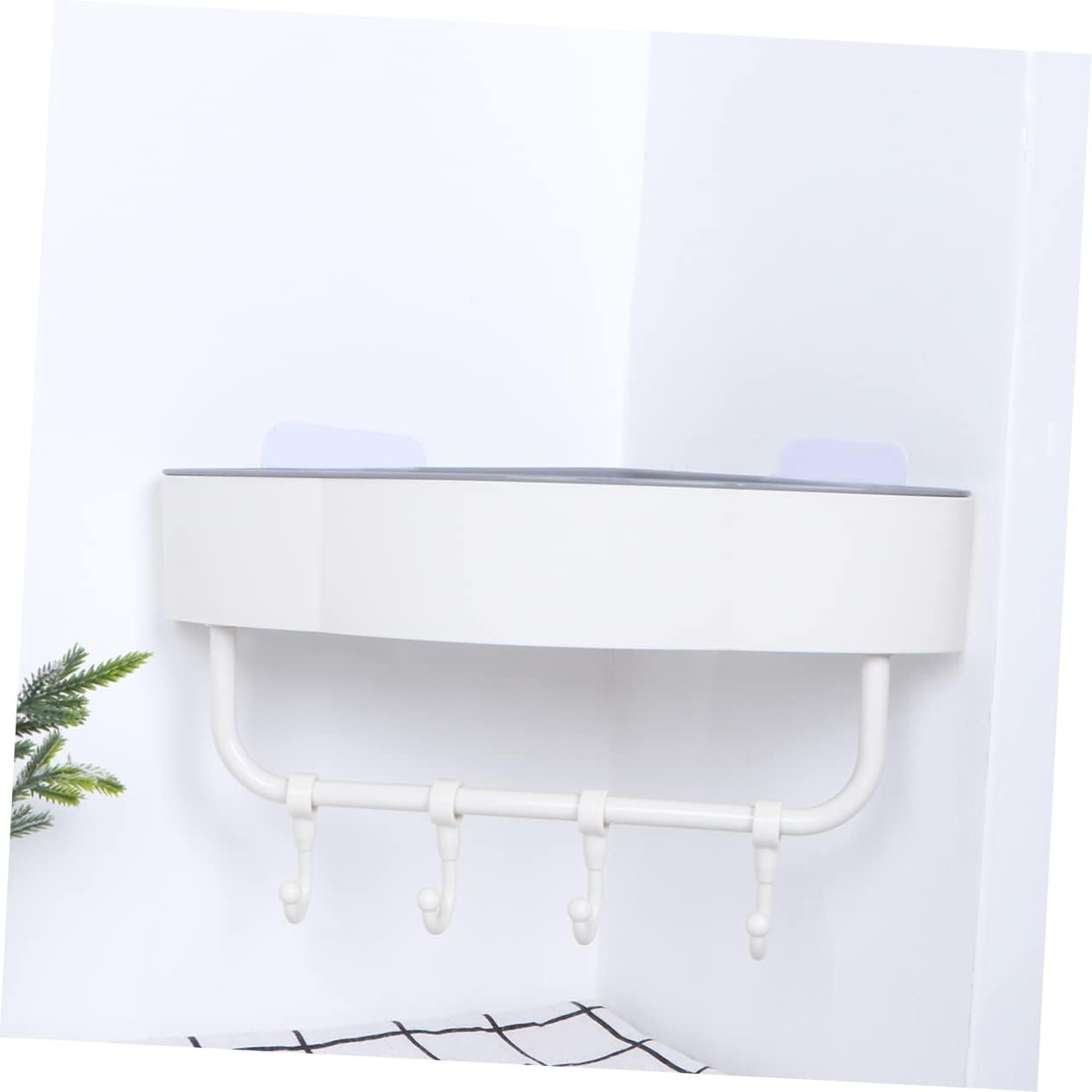 Bathroom Storage Shelf No Punching Plastic Organizer