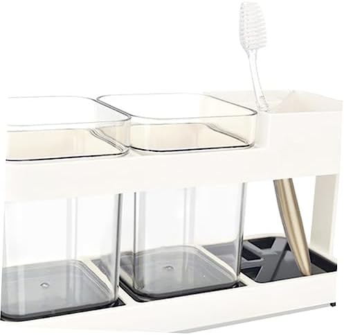 BRIGHTFUFU - Toothbrush Gargle Cup Holder Storage System