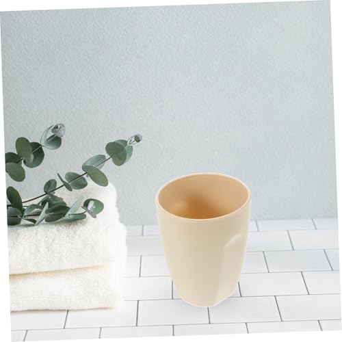 Sturdy Beige Toothbrush Tumbler