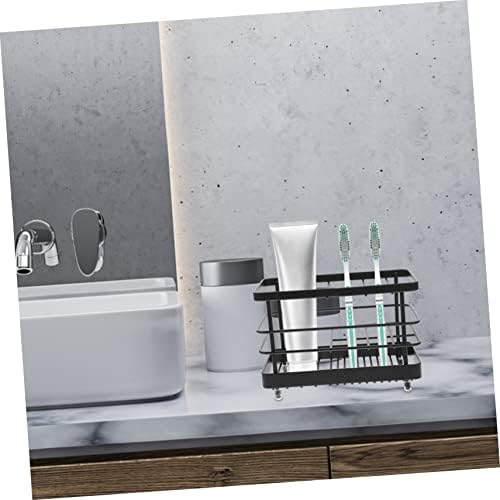 Space-Saving Iron Toothbrush Holder Stand