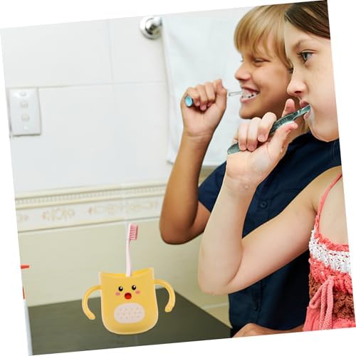 Ergonomic Cartoon Toothbrush Cup tumbler for Boys Durable Easy to Clean