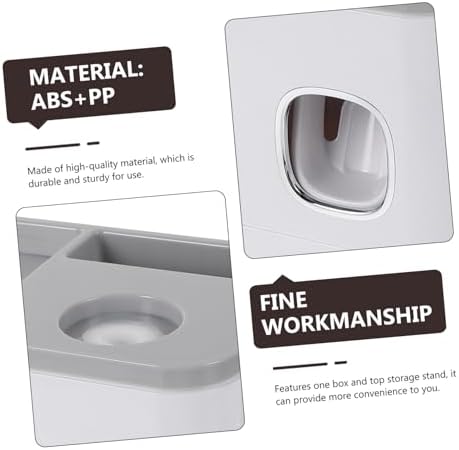 LIFKOME - Easy Mount Wall Toothbrush Holder with Storage Cup