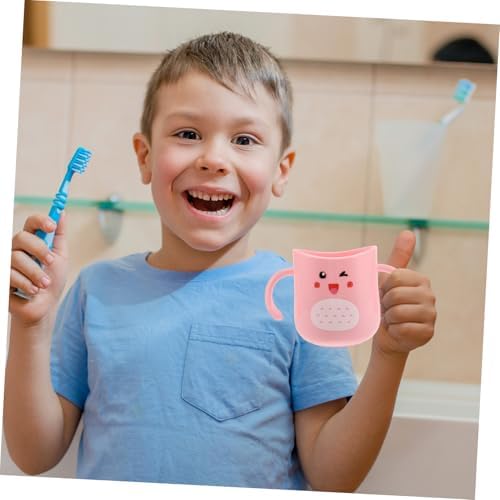 Cartoon Toothbrush Holder for Kids Dinosaur Shaped Reusable Plastic Toothbrush Cup