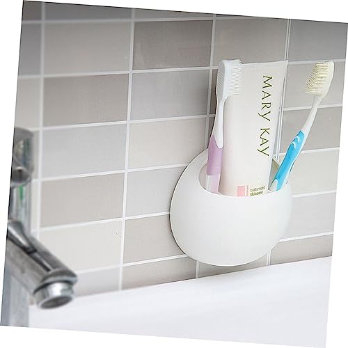 Hoement Wall Mounted Toothbrush Holder with Suction Cup