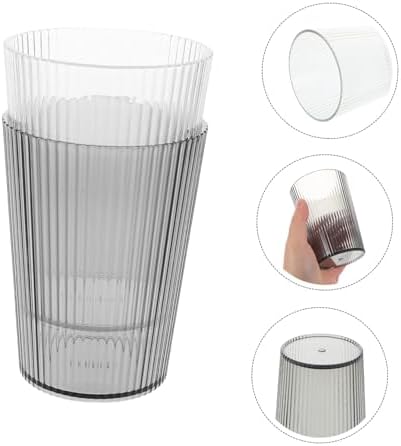 Zerodeko 2pcs Clear Toothbrush Cup Holder