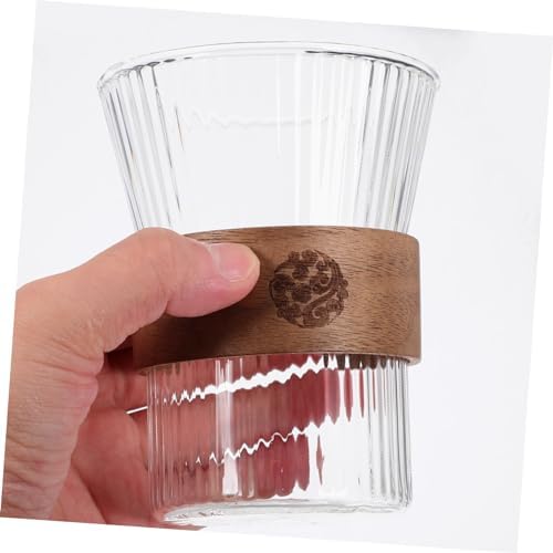 Healifty Glass Toothbrush Glasses - Modern Ergonomic Design for Rinse Drink