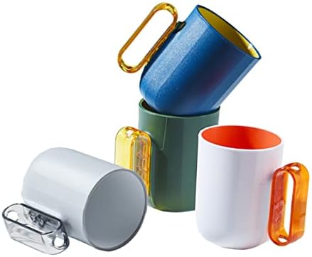 Happyyami 4pcs Chic Bathroom Cups for Home and Travel