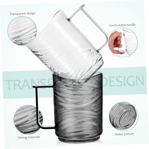GOOHOCHYTransparent Tirellay Toothbrush Cups for Bathroom Use