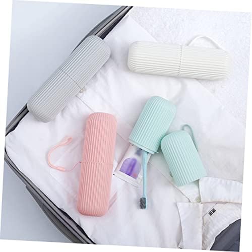 Travel Toothbrush Case with Brushing Cup and Organizer