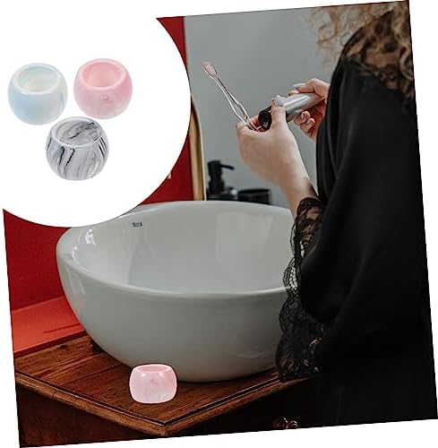 GLEAVI 3PC Ceramic Electric Toothbrush Holder Set