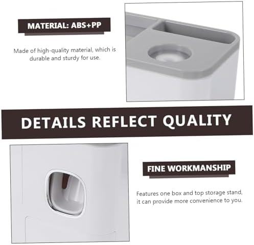 LIFKOME - Easy Mount Wall Toothbrush Holder with Storage Cup
