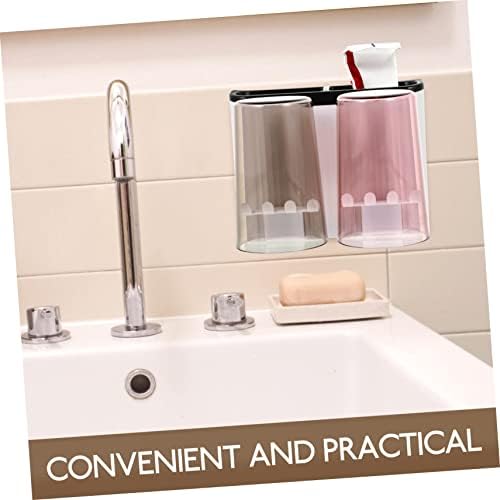 Space-Saving Wall-Mounted Toothbrush Holder Set