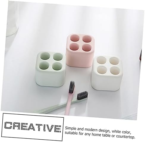 Mini Diatomite White Toothbrush Holder by Holiday YOYO