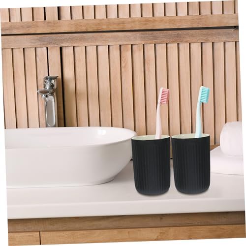 2-Piece Retro Toothbrush Cups for Home and Travel