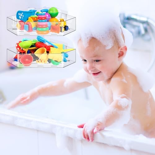 Secure 2-Pack Bath Toy Holder