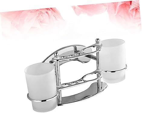 Stainless Steel Wall-Mounted Toothbrush Holder for Bathroom