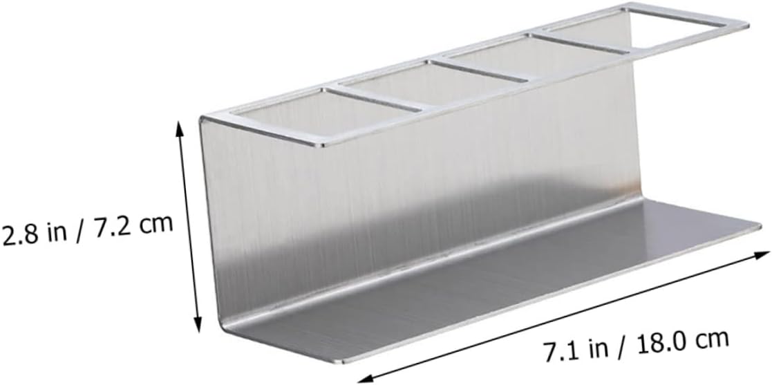 Stainless Steel Toothbrush Holder with Slots
