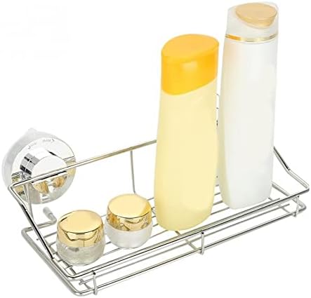 Wall-Mounted Dual-Sucker Organizer Durable Space-Saving