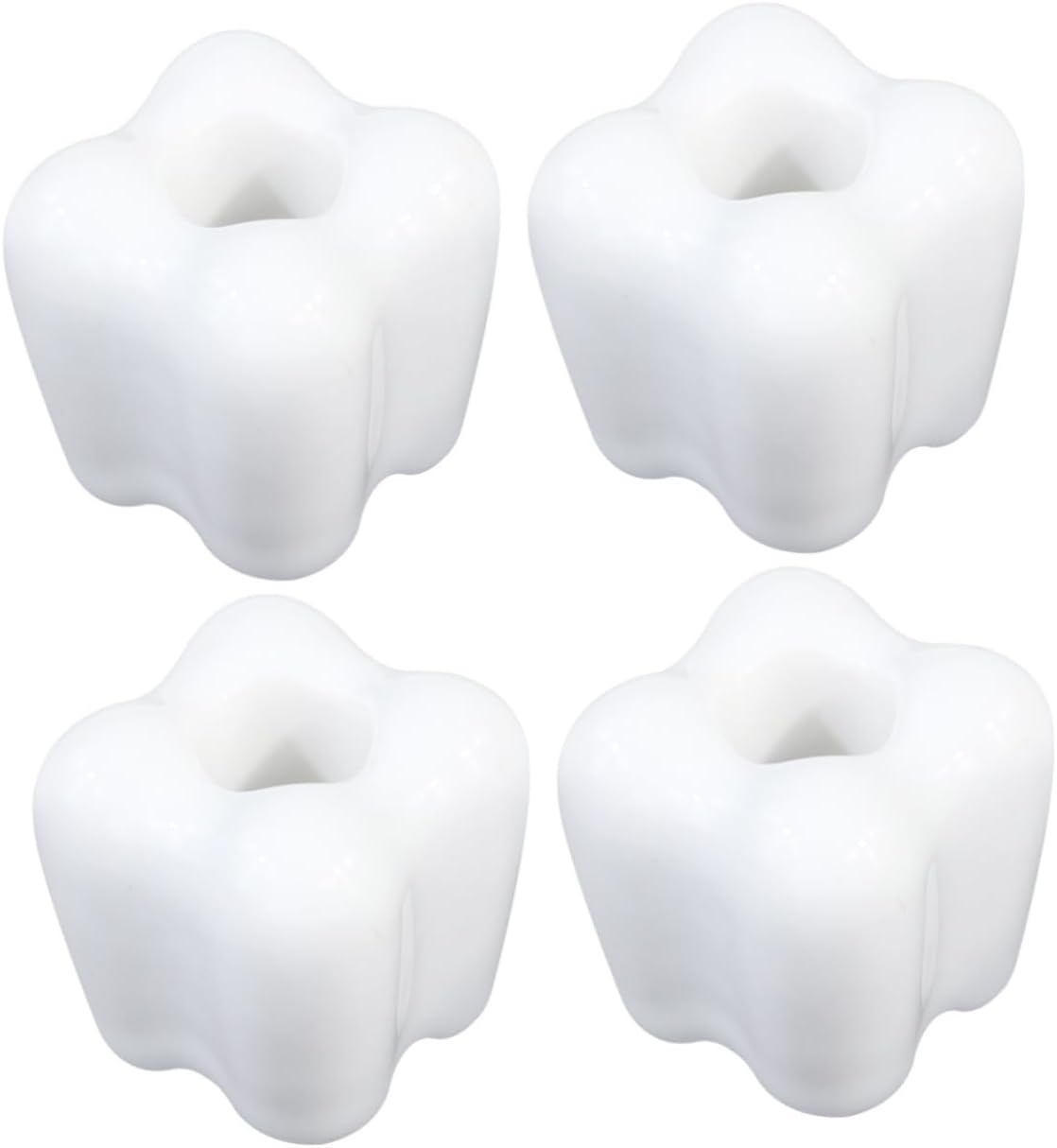 4-Pack Creative Tooth Shaped Toothbrush Holder