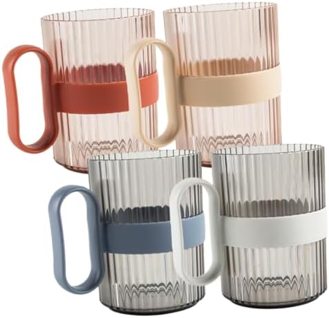 Elegant 4-Pack Toothbrush Mouthwash Holder