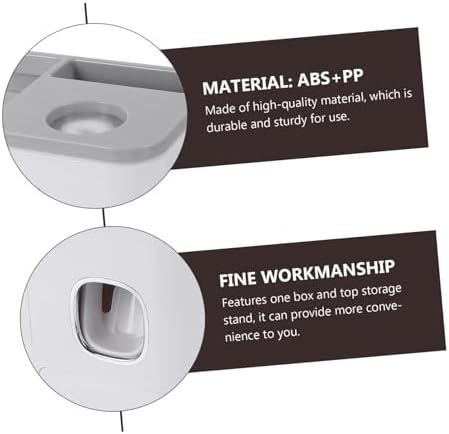 wall Mounted Toothbrush Holder with Storage