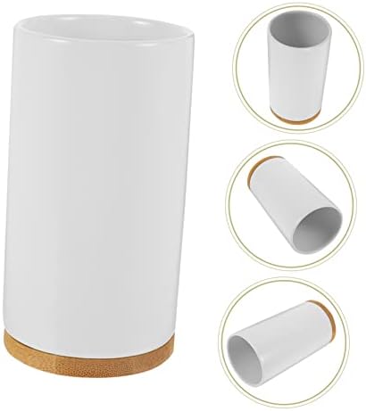 Ceramic Toothbrush Holder Multipurpose Tumbler for Bathroom Home Use