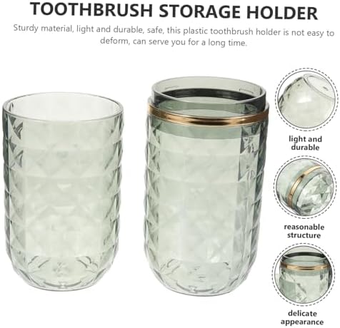 TOVINANNAPortable Toothbrush Case with Multi-Purpose Travel Holder for Business Trips