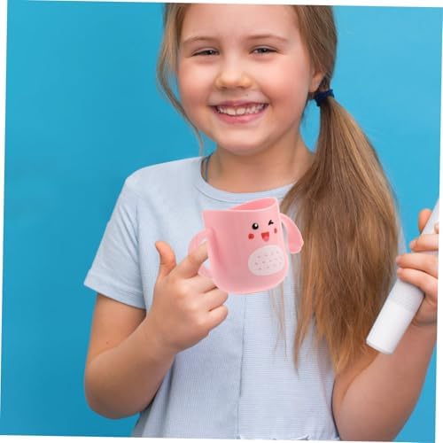 ORFOFE Child-Sized Toothbrush Mug with Dinosaur Design