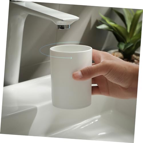 Two-Piece Unbreakable Bathroom Tumbler Cups Reusable Toothbrush Mugs for Home Use