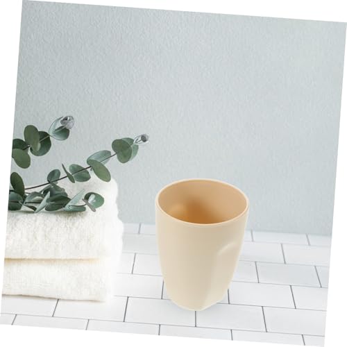 Bathroom Tumbler Toothbrush Holder Beige