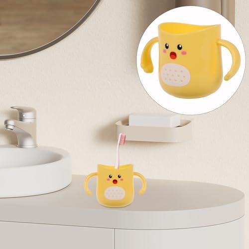 TOYANDONA Double-Handled Kids Toothbrush Cup